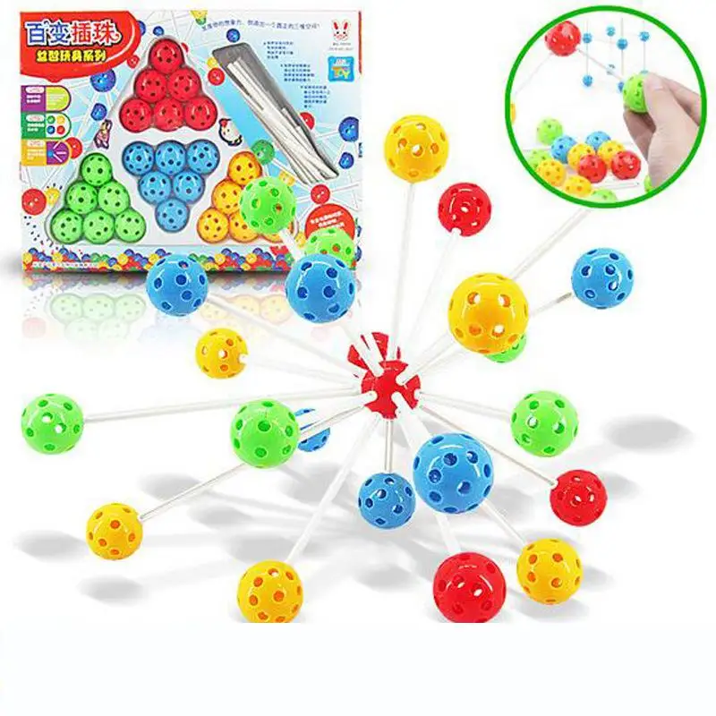 Kindergarten Three-dimensional Educational Toys Variety Beads 24 Large 3-7 Years Old Children's Spelling | Игрушки и хобби