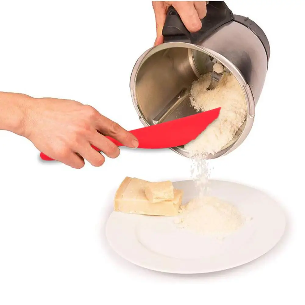 Профессиональный силиконовый соскабливающий крем лопатка для торта скребок нож