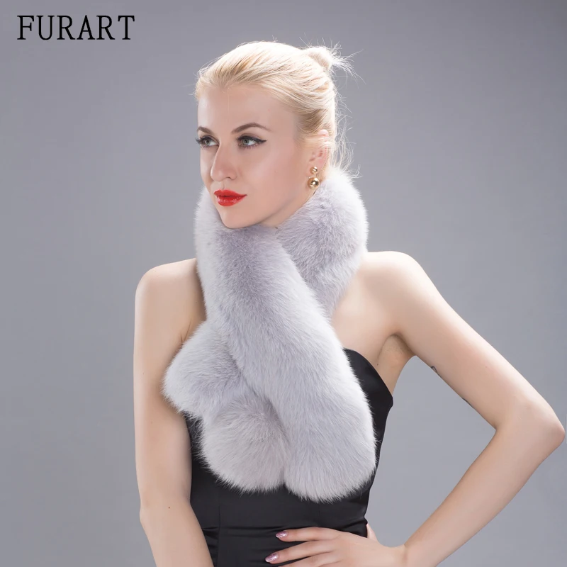 Новые женские лисий мех шарф для зиму естественно меховые шарфы с лисьим мехом