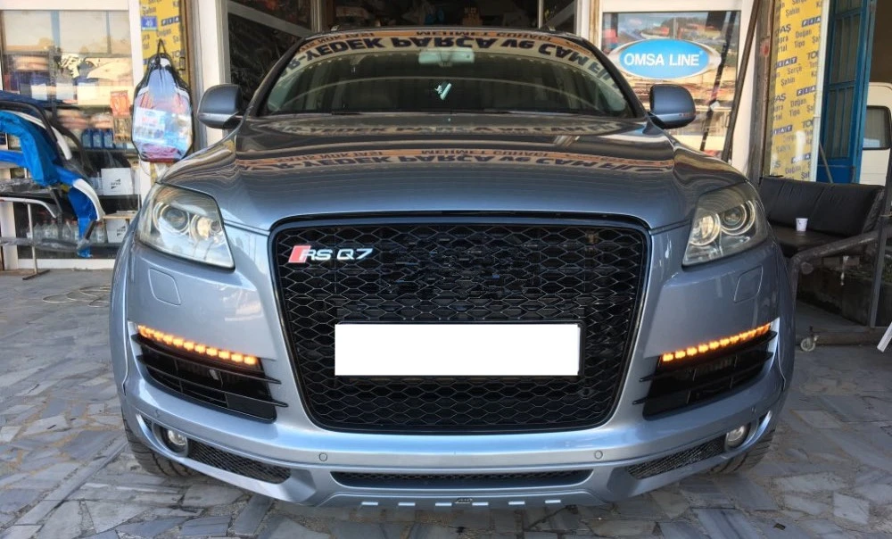 CSCSNL 1 комплект для Audi Q7 2006 2007 2008 2009 Автомобильный светодиодный DRL дневные ходовые огни 12 В ABS противотуманная фара с желтым сигналом поворота