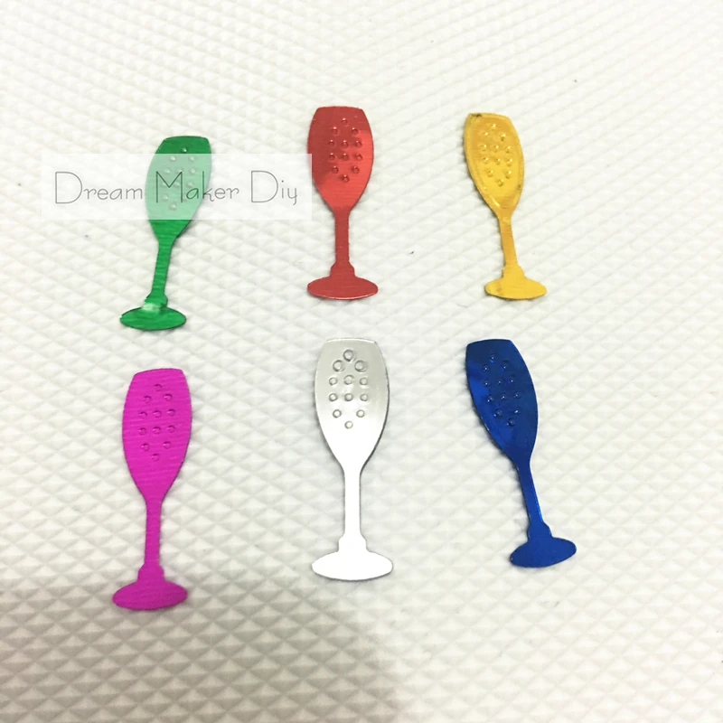 500 шт./лот (30 грамм) бокал цвета шампанского свободные блестки блестящие пайетки