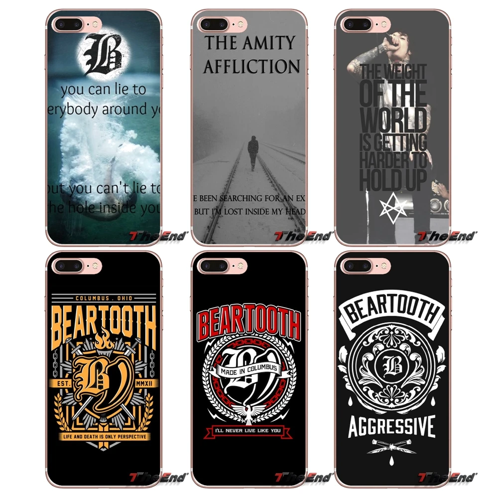 Beartooth Линии ТПУ Прозрачные Обложки Для Sony Xperia Z Z1 Z2 Z3 Z5 компактный М2 M4 M5 E3 T3 XA Aqua LG G4