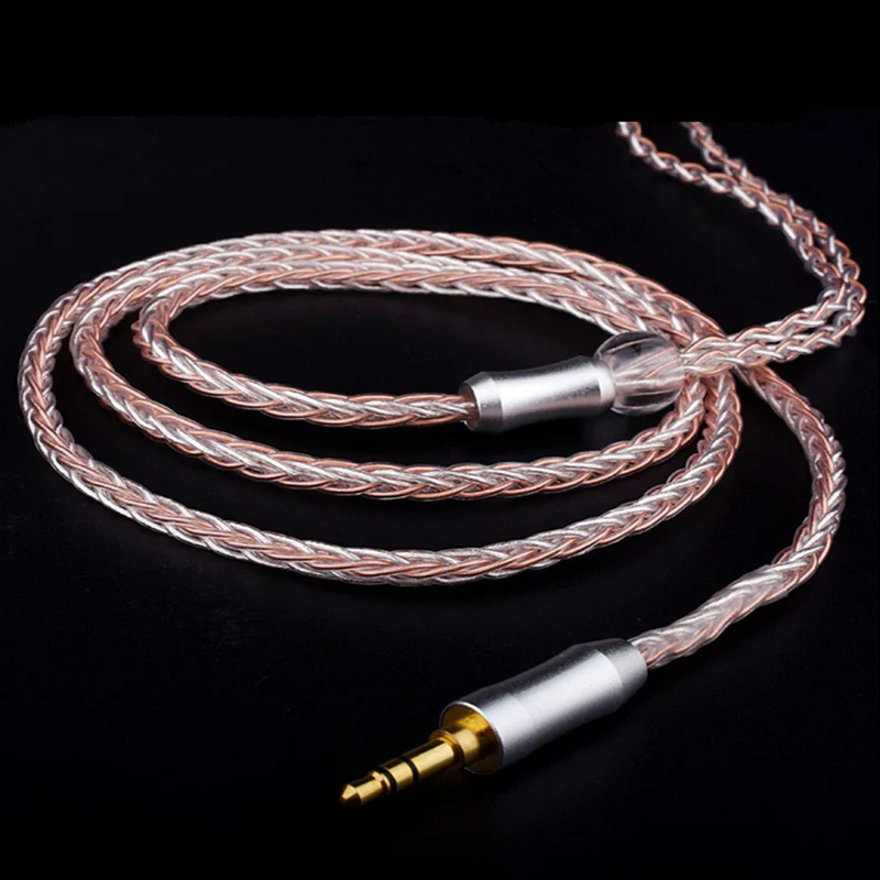 8 ядерный OCC посеребренный кабель для наушников ZSFS Audio Tech ATH IM50 IM70 IM01 IM02 IM03 IM04