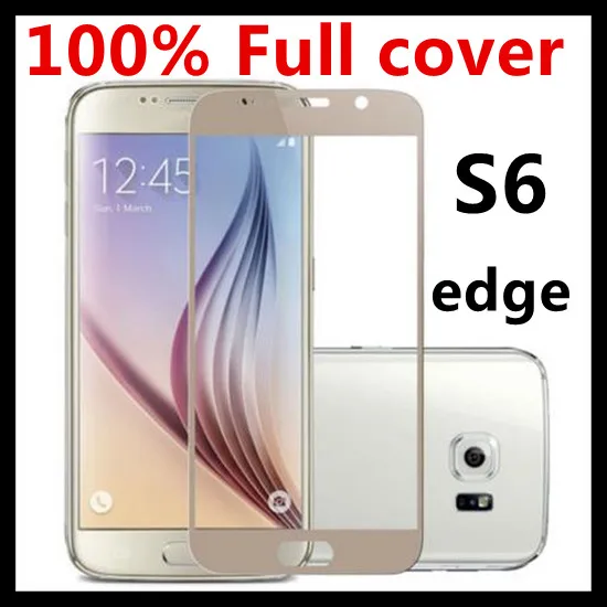 

Wholesale 200pcs/lot Full Cover Clear Curved 3D Screen Protector Tempered Glass Cover Film For Samsung Galaxy S6 Edge