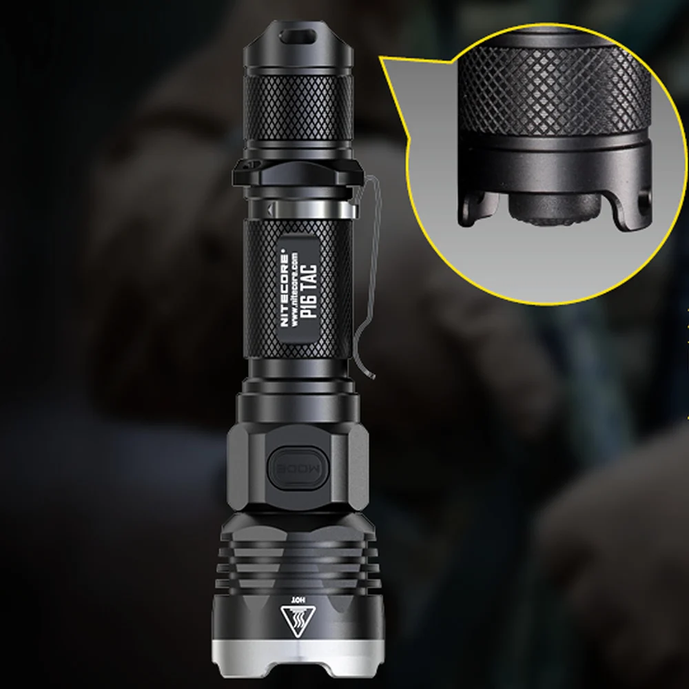 Тактический фонарик NITECORE P16Tac светодиодный макс. 1000 люмен расстояние луча 300 м