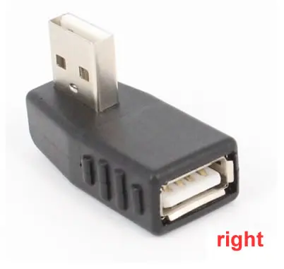 Разъем адаптера для ноутбука USB 2 0 A Male Female под углом 90 градусов