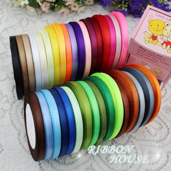 Атласная лента 10 мм 25 ярдов 22 м|webbing 10mm|10mm webbingdecorative webbing |