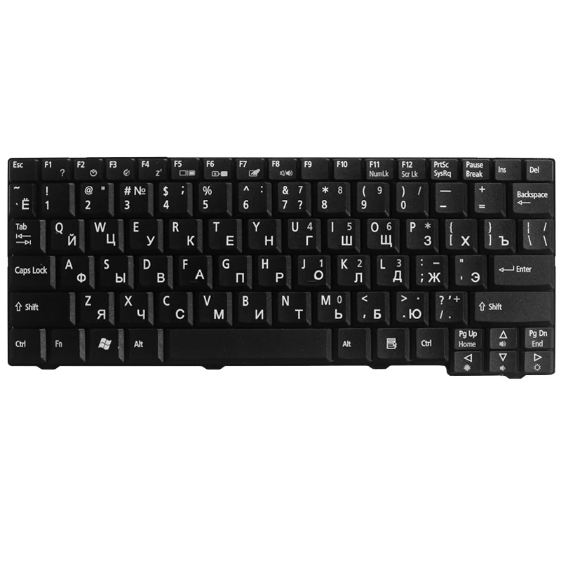 Русская клавиатура для ноутбука Acer Aspire One ZG5 D150 D210 D250 A110 A150 A150L ZA8 ZG8 KAV60 Emachines EM250 ру