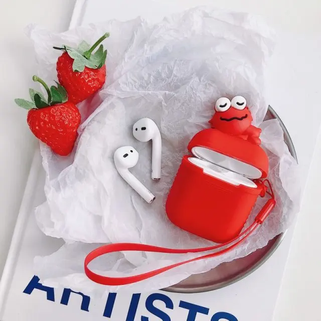Подходит для Apple AirPods Защитная крышка мультфильм утолщенной чехол из силикагеля