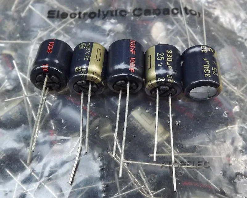Электролитические конденсаторы серии FC 330 мкФ/25 в Hi Fi аудио 105 Deg.C 1 шт.|deg| |