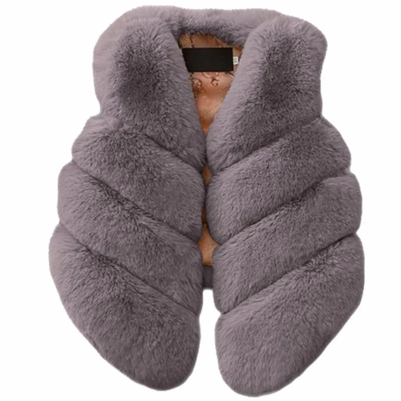 LILIGIRL 2021 Autumn Winter New Girls Rabbit Fur Vest and Boys Faux Jacket Warm Kids Thick Outwear for Children Tops Clothes | Детская