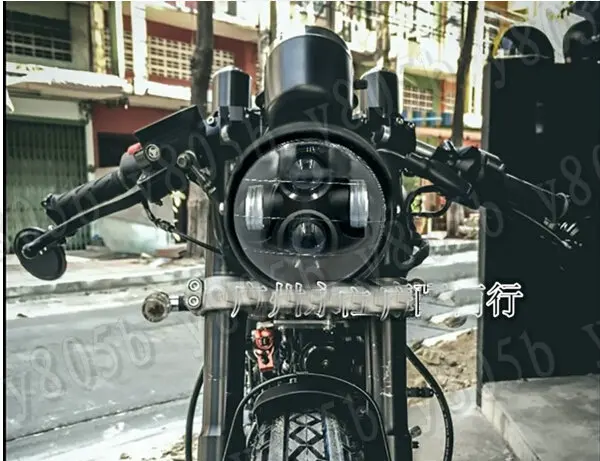 Светодиодный головной светильник для мотоцикла лампа + крепление Honda Shadow Spirit Sabre