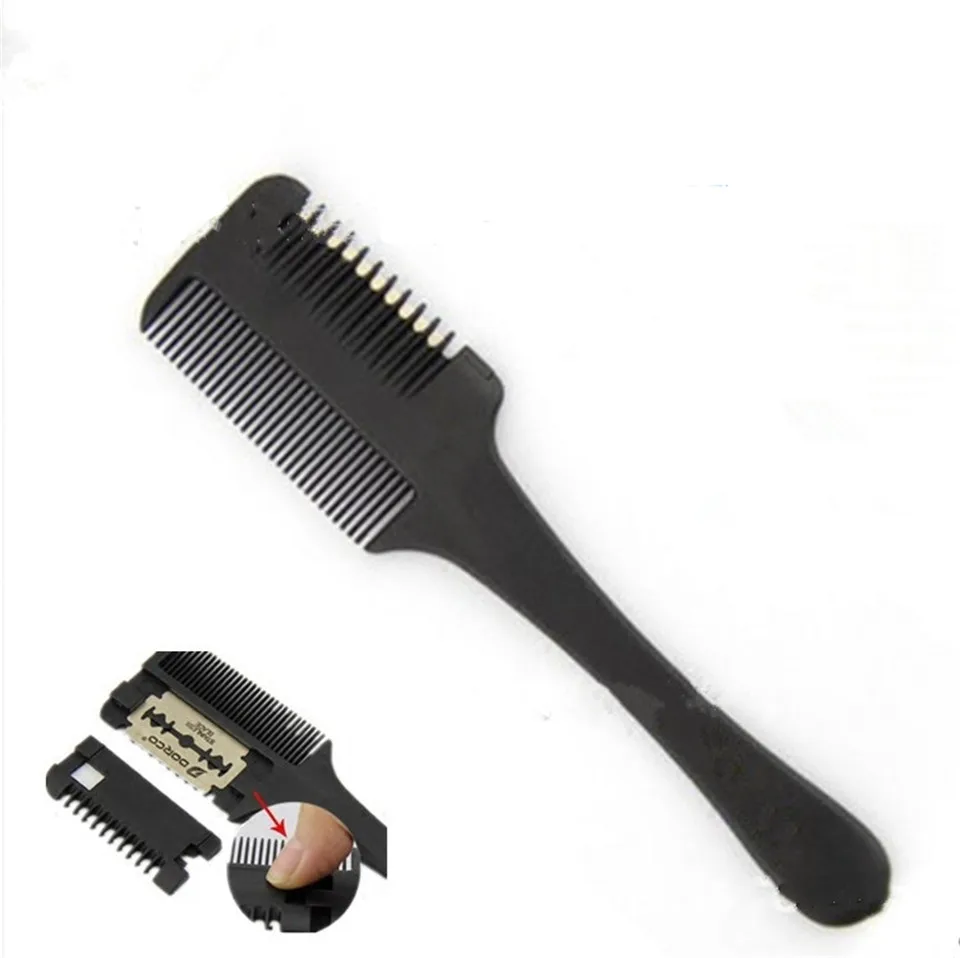 1 шт. качественная профессиональная расческа для бритвы черная ручка стрижки