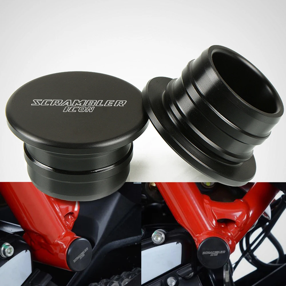 Для Ducati Scrambler Icon 2015 2017 2016 2 шт. мотоциклетные нейлоновые пробки с отверстием для