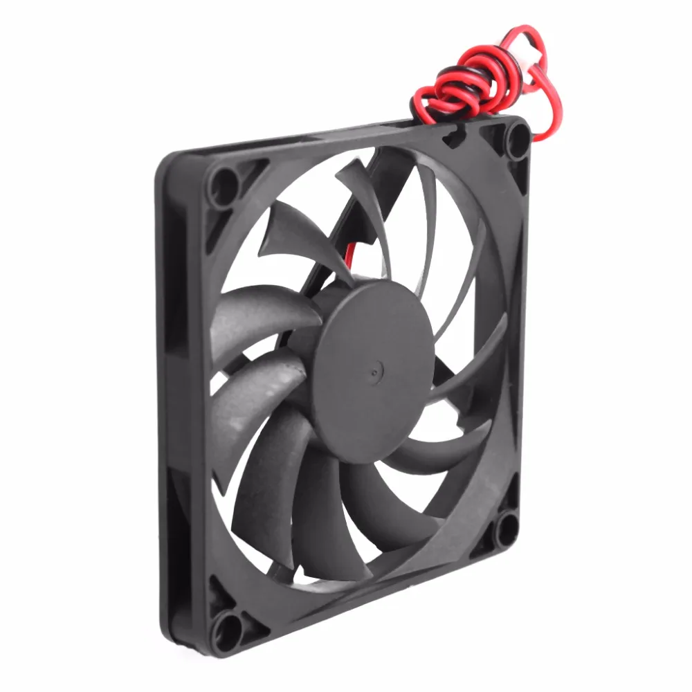 12V 2-Pin 80x80x10mm PC Computer CPU System Heatsink Brushless Cooling Fan 8010 |
