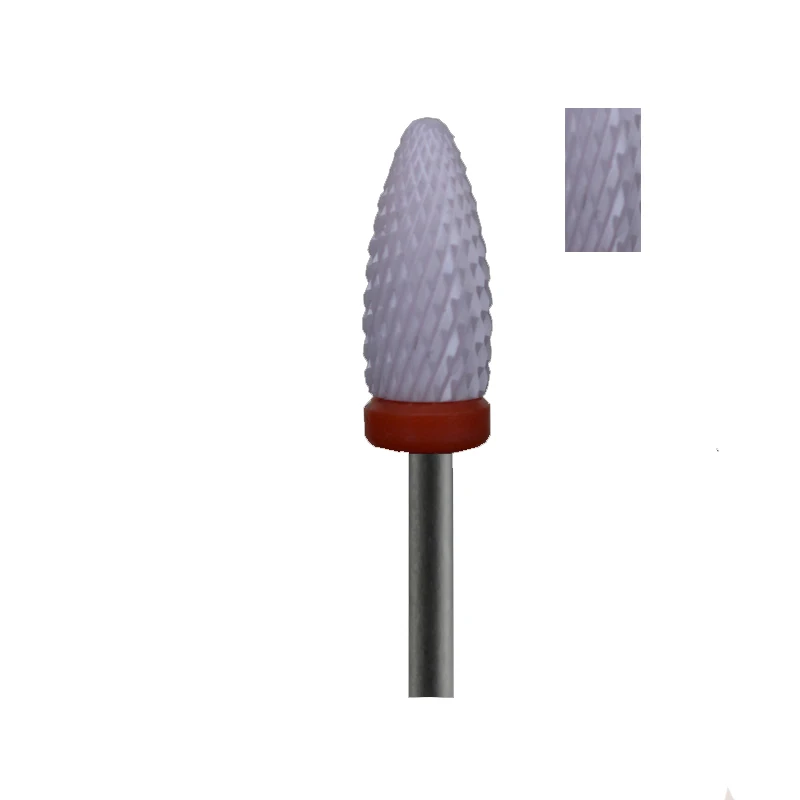 

1 шт. розовый керамический сверло для ногтей-Flame bit-F