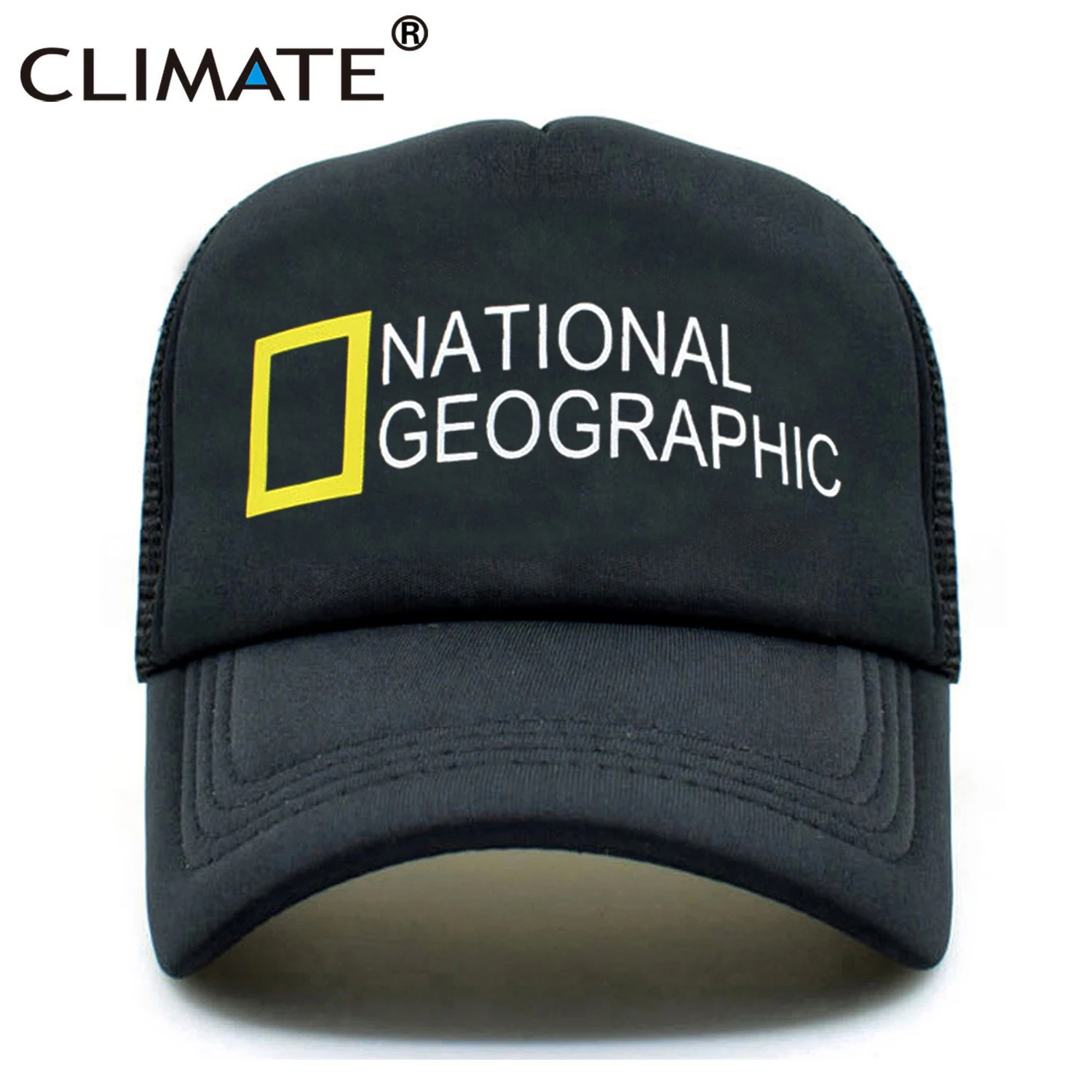 Климат National Geographic Кепка бейсболка Кепки Для мужчин шляпа Новые Летние черные
