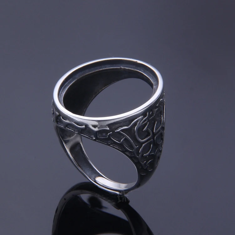 17*21 мм пустая основа для мужских колец полумонтажная чистый блокнот винтажный