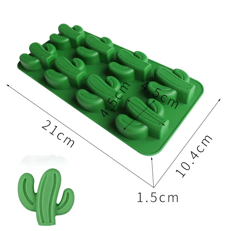 Cactus A Фламинго, силиконовые формы для льда, сделай сам, форма для льда, силиконовая форма для льда, лоток для фруктов, форма для шоколада сделай сам, конфета, кухонный инструмент - Цвет: Cactus A