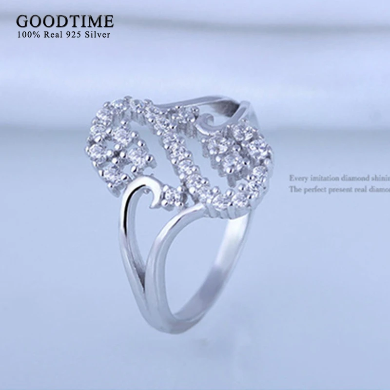 Новое модное кольцо из циркония с маленьким лебедем серебро 925 пробы ювелирные