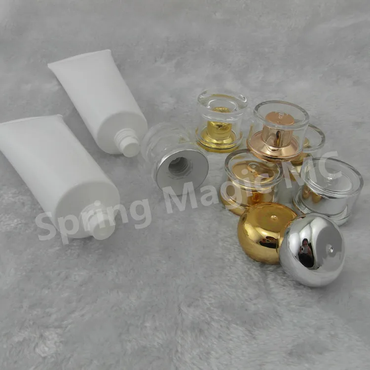 80ml White Soft Tube For Hand Cream/Emulsion/CC Cream Cosmetic 80g Plastic tube packaging Empty bb | Красота и здоровье