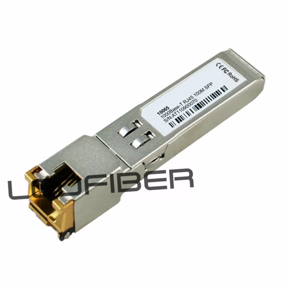 

10065 совместимый приемопередатчик 10/100/1000base-t SFP RJ-45 100m