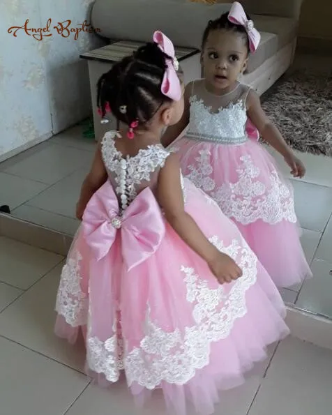 Пышное Платье длиной в Пол розовое кружевное платье принцессы для выпускного