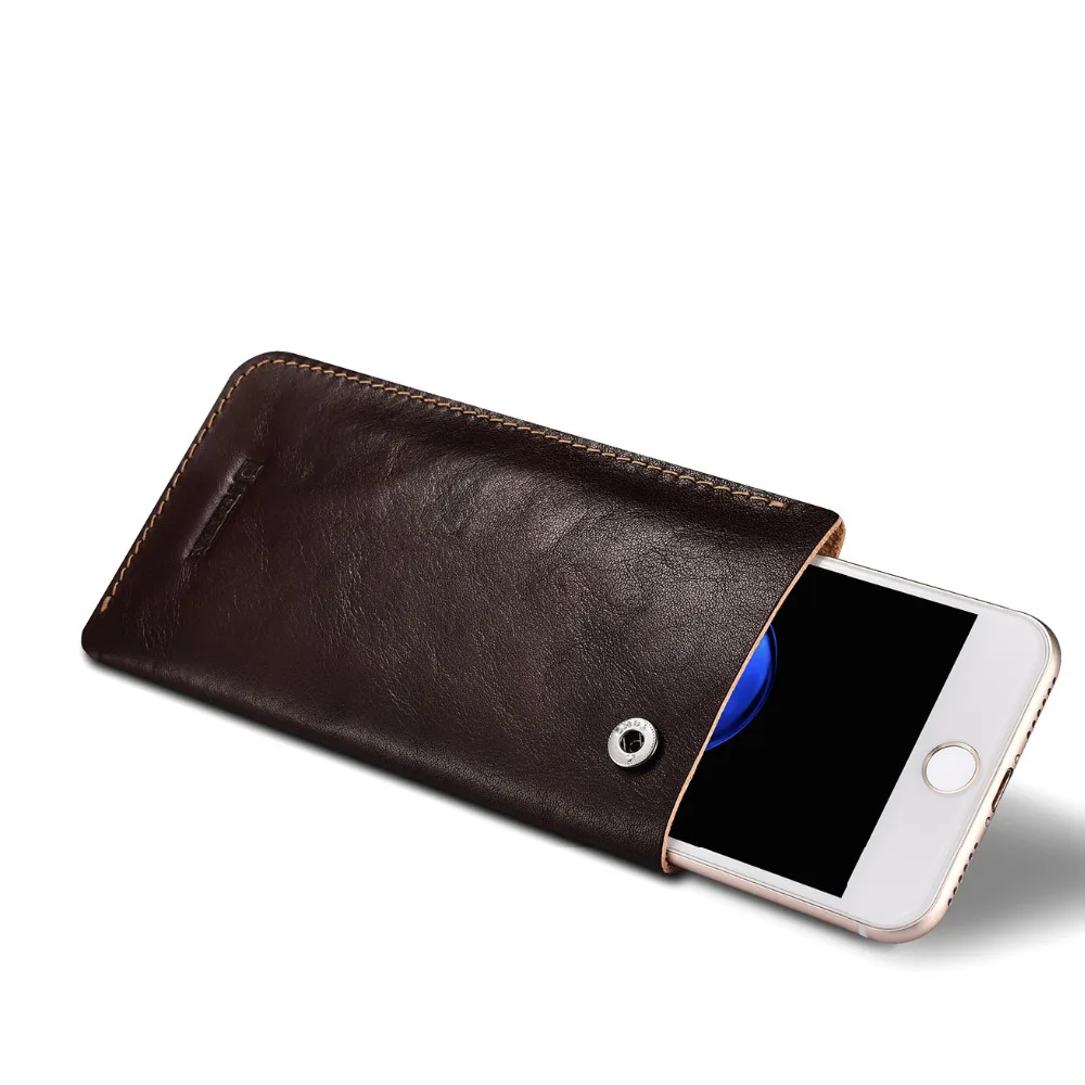 Icarer Высококачественный винтажный чехол из натуральной кожи первого слоя с