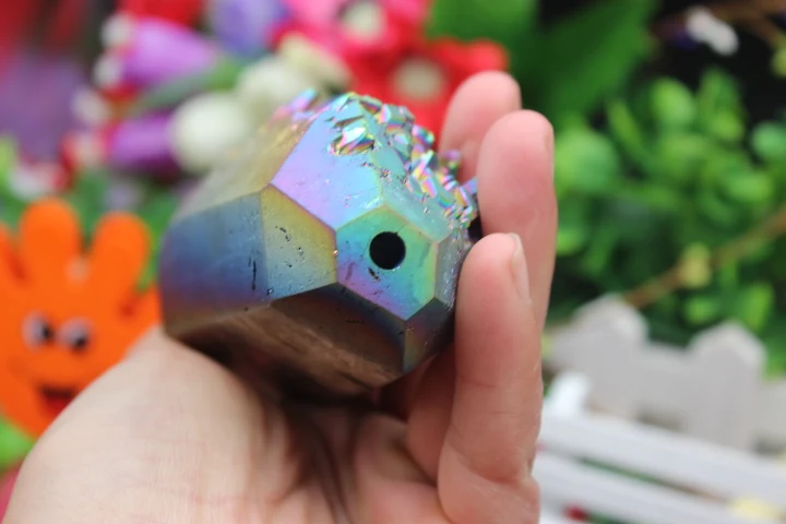 306 г натурального кристалла кварца металлическая труба точка накопления ангела