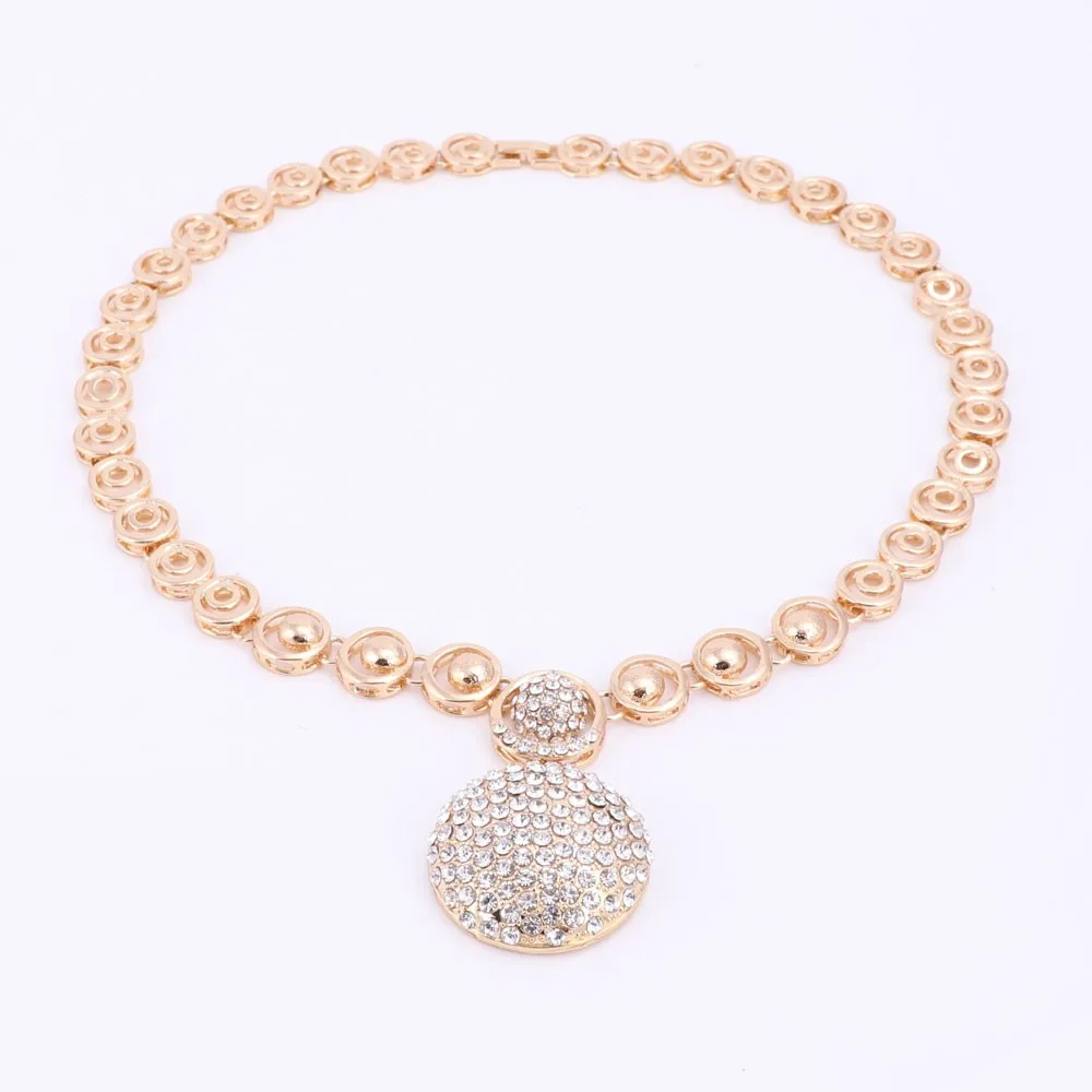 Комплект из колье и серёг с кристаллами|jewelry sets for women|crystal jewelry setjewelry |