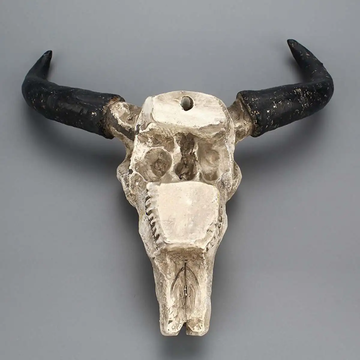Полимерная голова черепа коровы Longhorn настенное украшение 3D скульптура животного