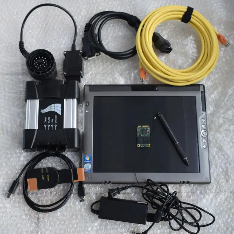 Диагностический инструмент для Bmw Icom Next с ноутбуком LE1700 Tablet Cpu L7400 Ram 4g Touch Super Ssd
