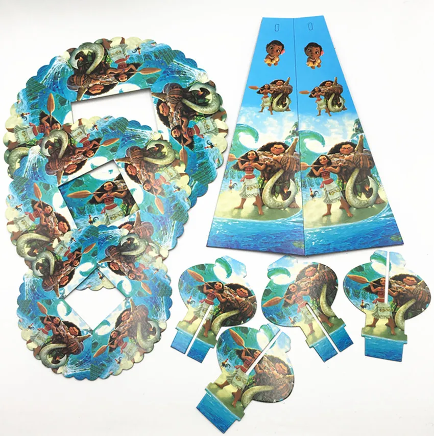 1 компл./лот с героями мультфильма Моана Подставка для свадебного торта Три oдeжды