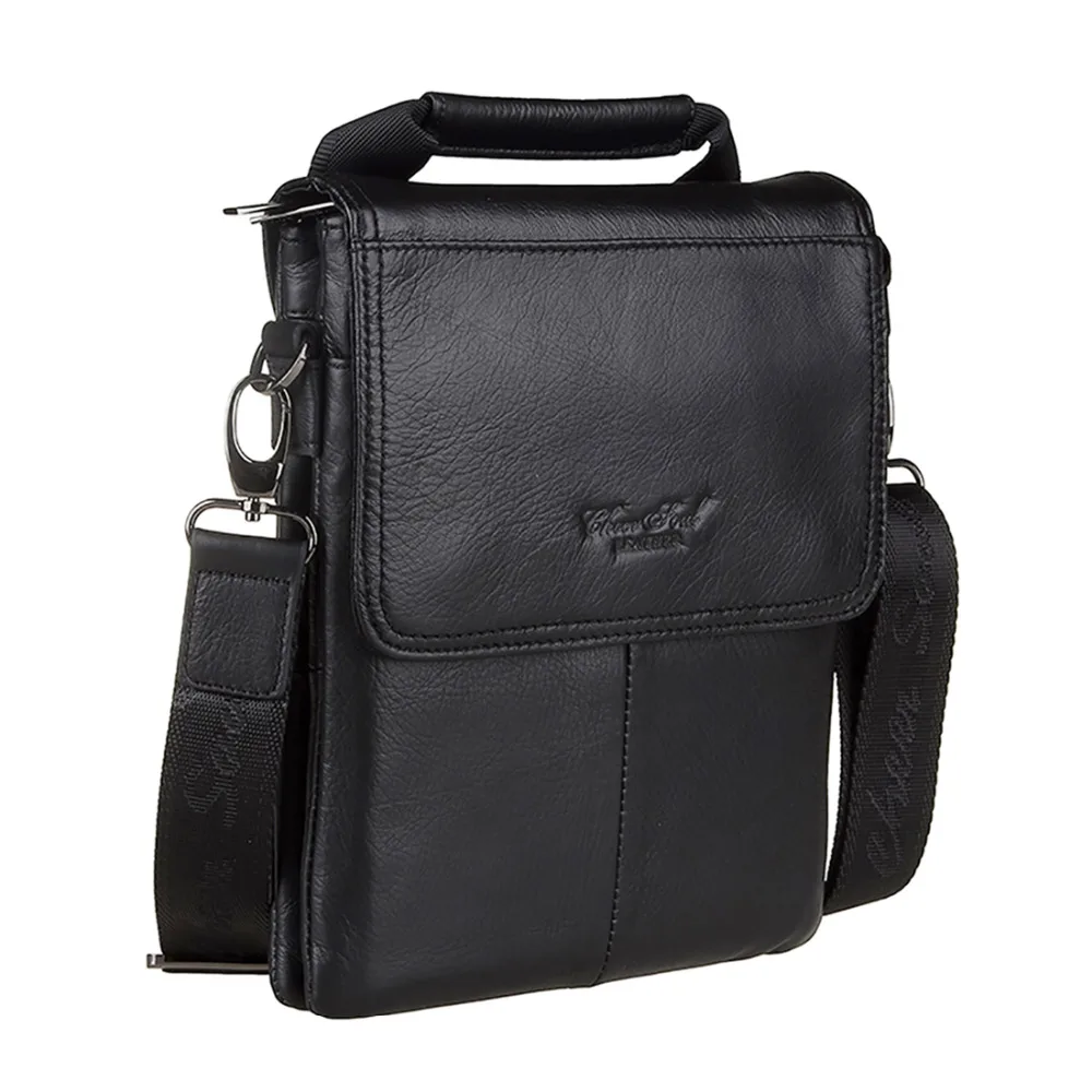 Мужская сумка слинг через плечо из натуральной воловьей кожи|brand shoulder bag|shoulder