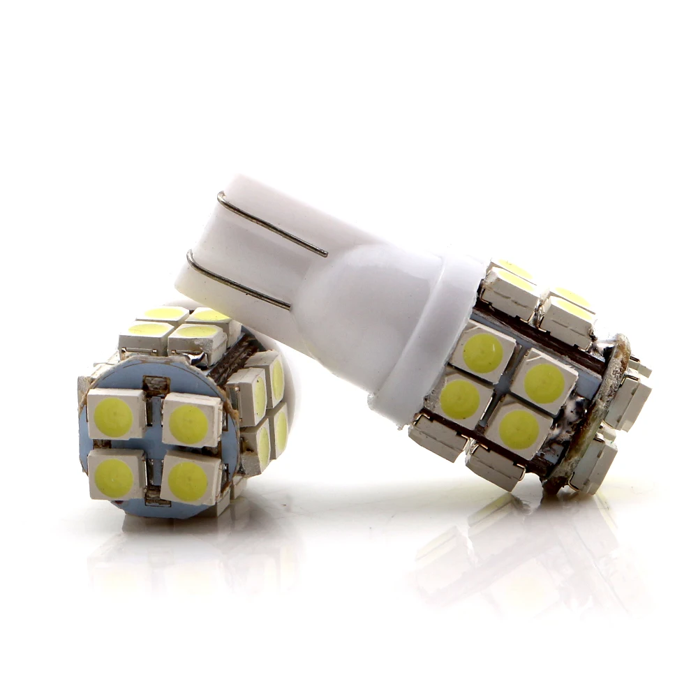 YM E-Bright 100 шт T10 194 168 3528 1210 20 SMD W5W светодиодные лампы 12V DC автомобильные Белый Синий