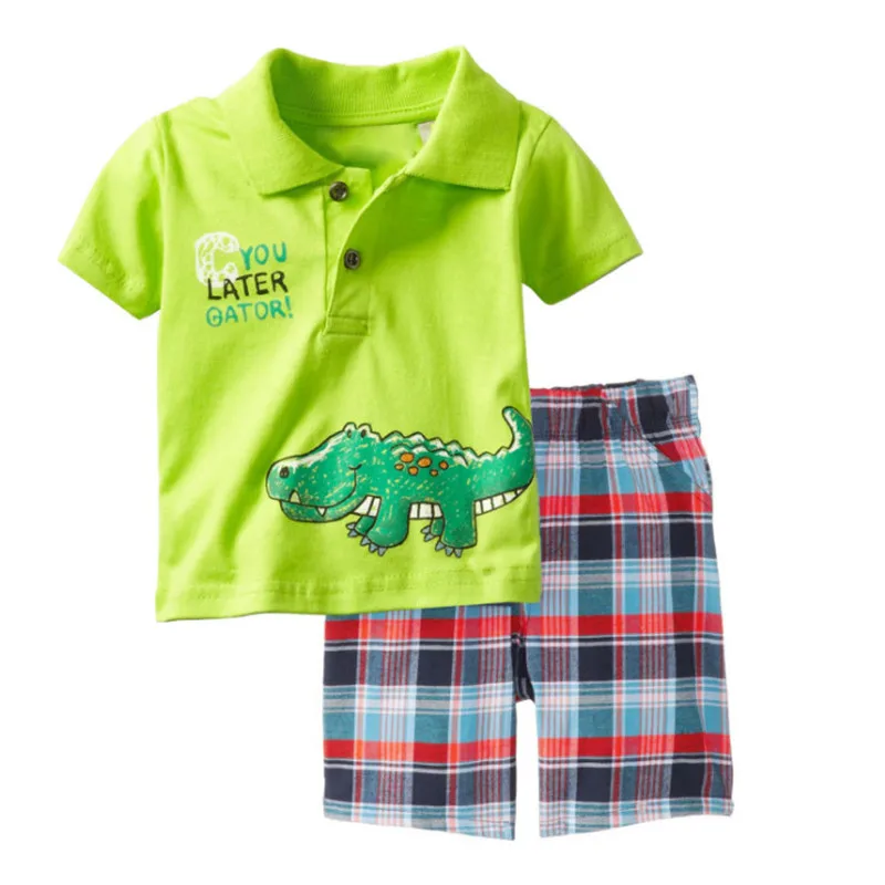 Комплект детской одежды для прыжков летний хлопковый топ + шорты детская одежда