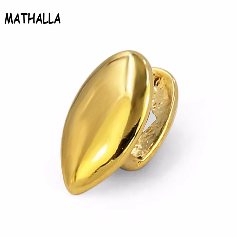 Новые одиночные клыки вампира Gold Grillz одиночные зубы Grillz