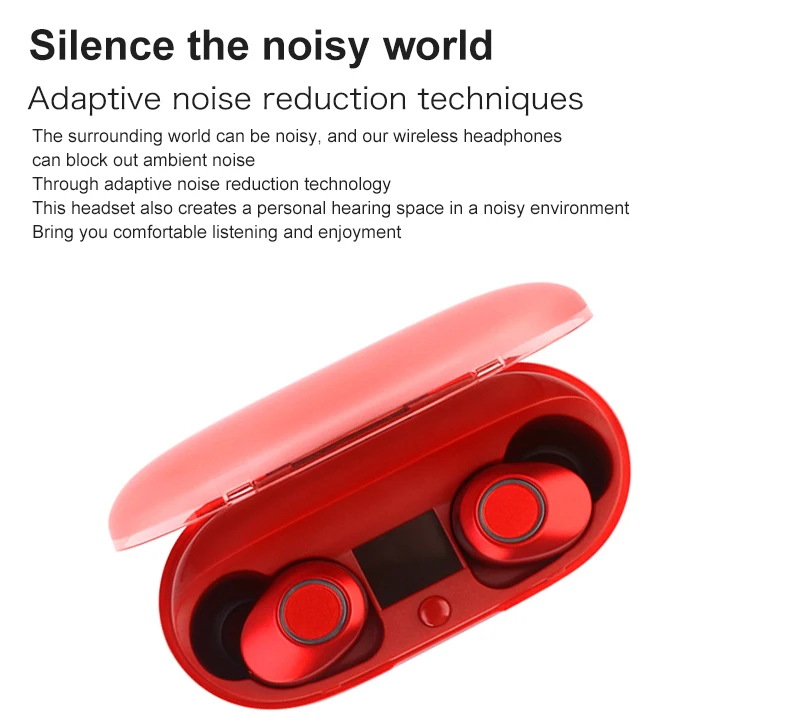 Новый J29 Bluetooth5.0 наушники вкладыши TWS с проявлением аккумуляторной батареи мини