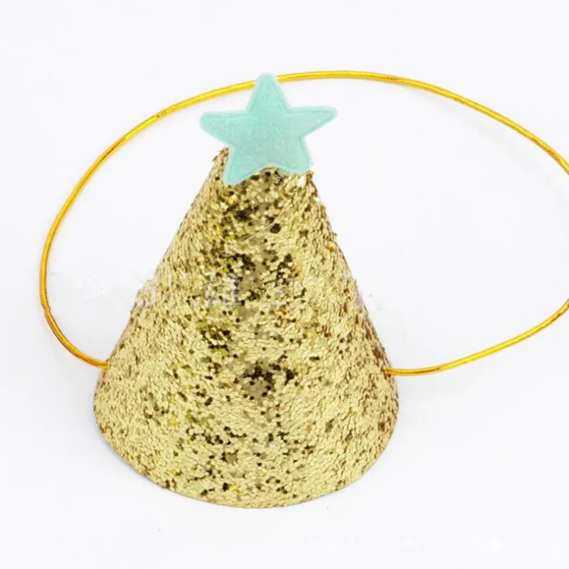 Kids Children Gold Powder Star Hat Cap Headband Party Decoration Hats Dress wedding birthday | Дом и сад
