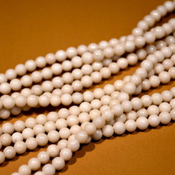 Бусины из натурального камня 4 мм для белой реки | Украшения и аксессуары