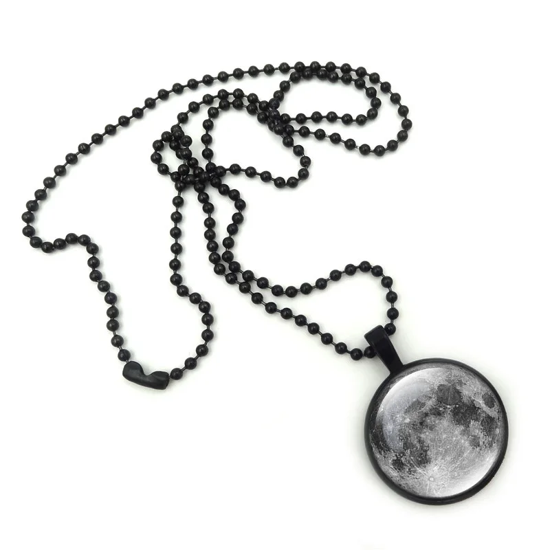 XUSHUI XJ серая галактика планета луна кулон ожерелье ювелирные изделия ручной