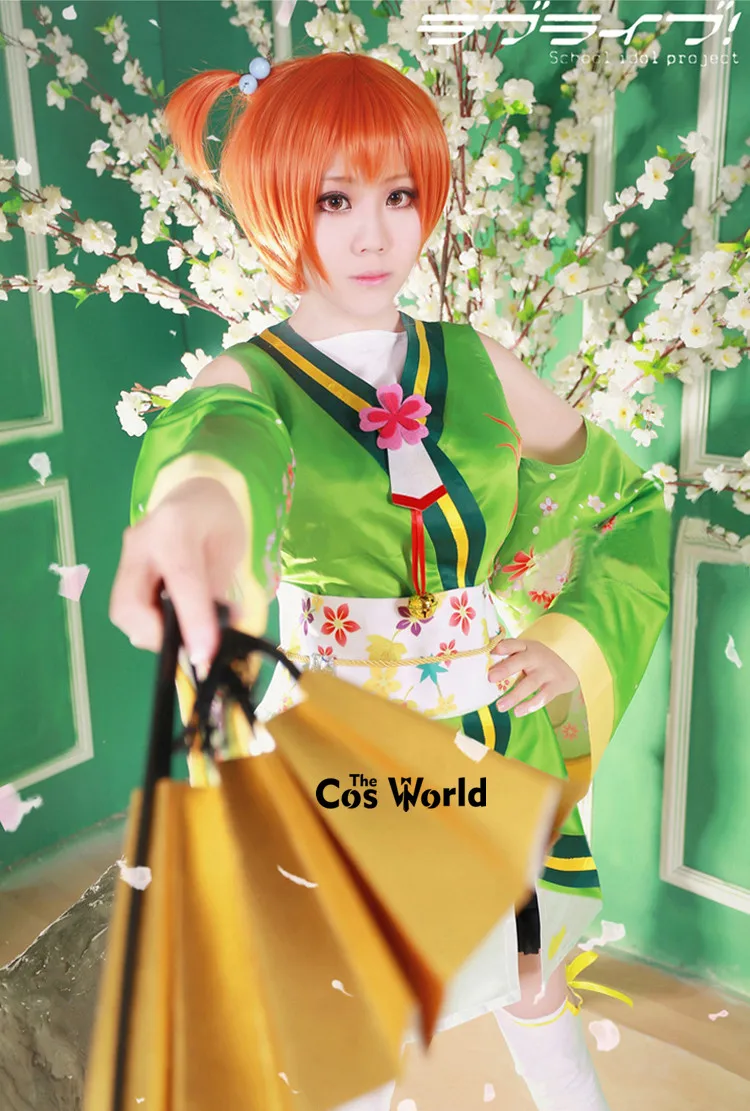 Кимоно для косплея Love Live Kaguya No Shiro De Odoritai Angelic Angel Hoshizora Rin|anime cosplay costumes|cosplay costumeanime |