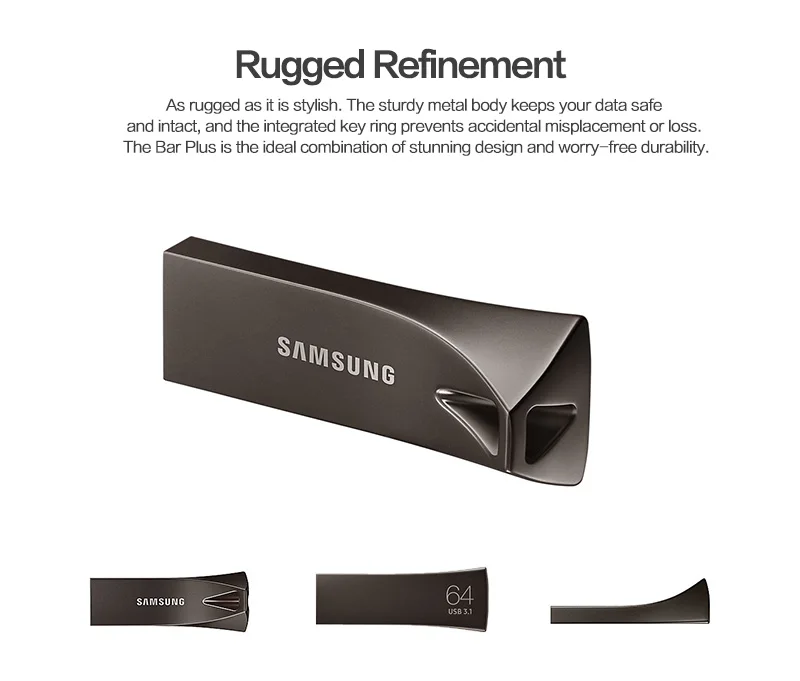 samsung USB флэш-приводная шина плюс USB 3,1 Высокоскоростной 200 МБ/с./с 32 Гб 64 Гб 128 ГБ Micro U диск памяти USB