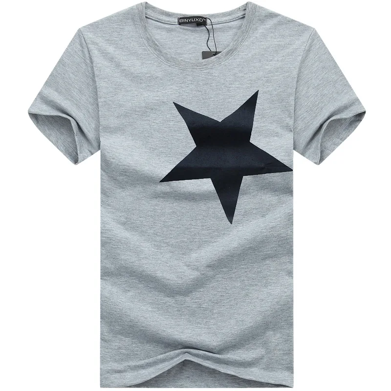 #000000 т 2018 человека Костюмы Футболки для женщин летом звезда печатных Для мужчин S