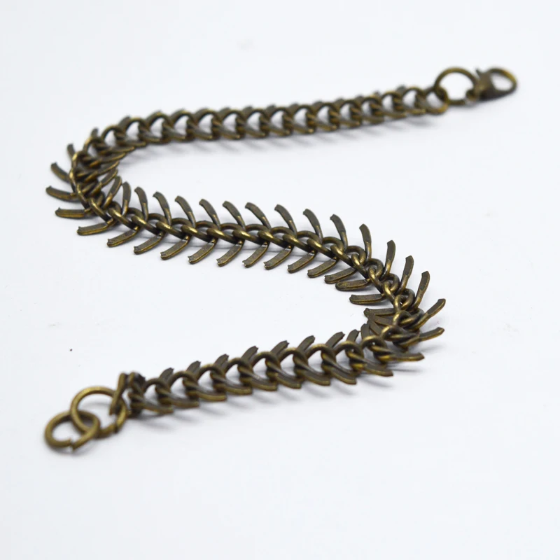 3 цвета мужской браслет в форме позвоночника для мужчин и женщин античная бронза