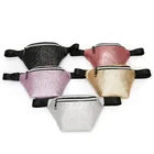 Новинка 2019, поясные сумки с блестками, Женская поясная сумка, Поясные Сумки из искусственной кожи, поясные сумки, дорожные нагрудные сумки