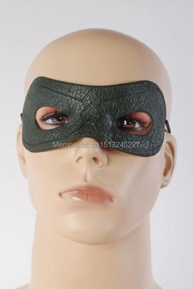 Green Arrow Oliver Queen Cosplay Costume Adults Upper Half Face Green Goggles Mask