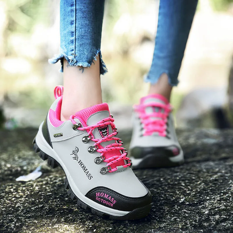 Дышащая обувь унисекс для походов осенняя Водонепроницаемая Мужская горного