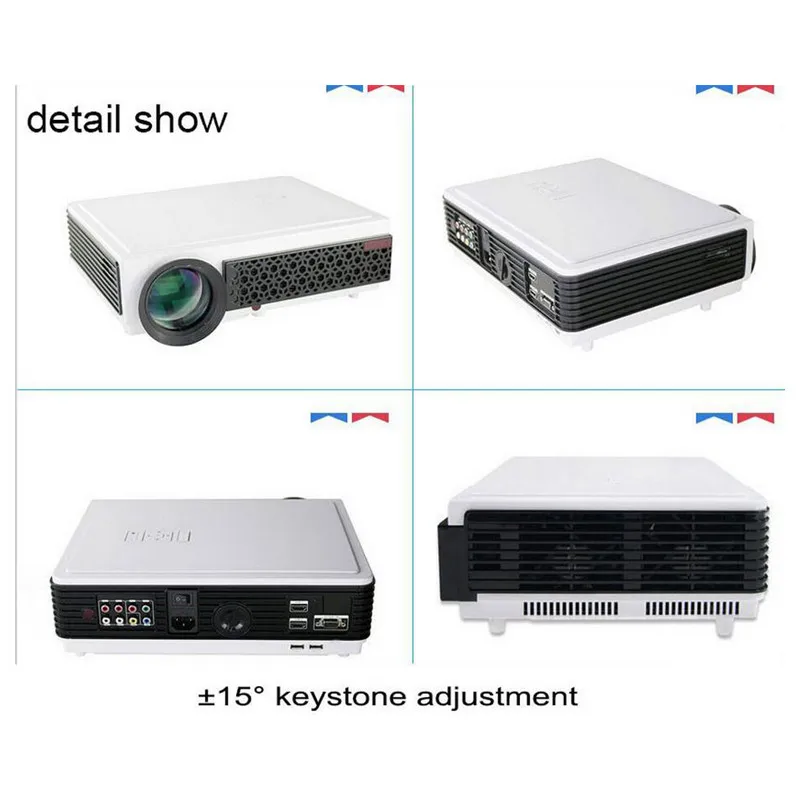 Poner Saund хит продаж LED96 + настоящий 3D проектор HDMI домашний кинотеатр мультимедийный