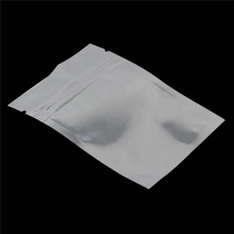 Silver 100 шт./лот, 7,5x10 см, различные цвета, застежка-молния, Самоуплотняющаяся алюминиевая фольга, Упаковочная Сумка, майларовая, для хранения продуктов питания, многоразовая, праздничная сумка - Цвет: Silver